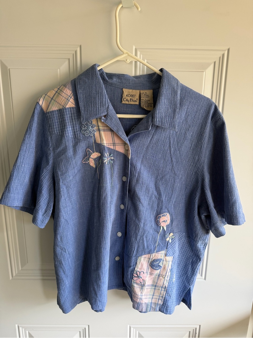 vintage Koret City Blues short-sleeve button-down shirt